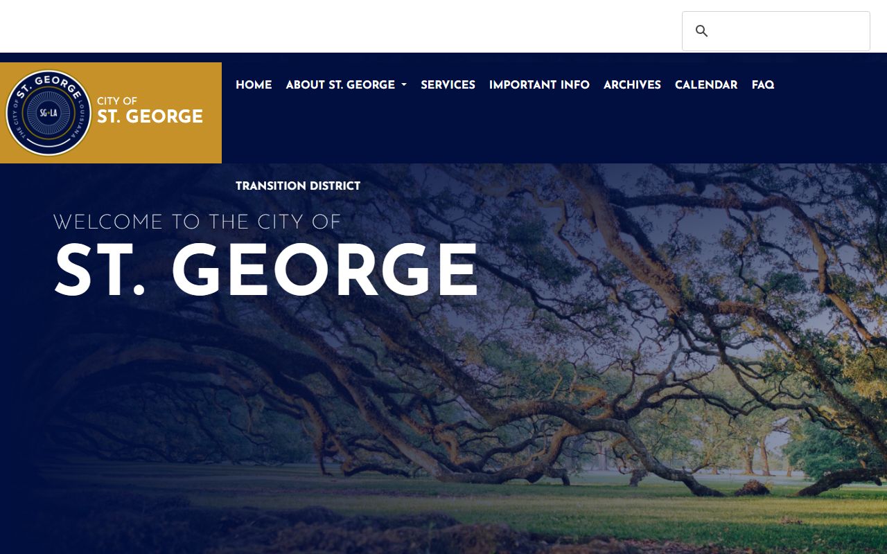 St. George Louisiana city website